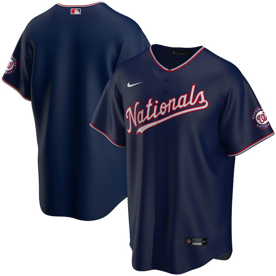 Cheap Mens Washington Nationals Nike Navy Alternate Replica Team MLB Jerseys
